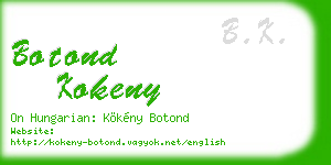 botond kokeny business card